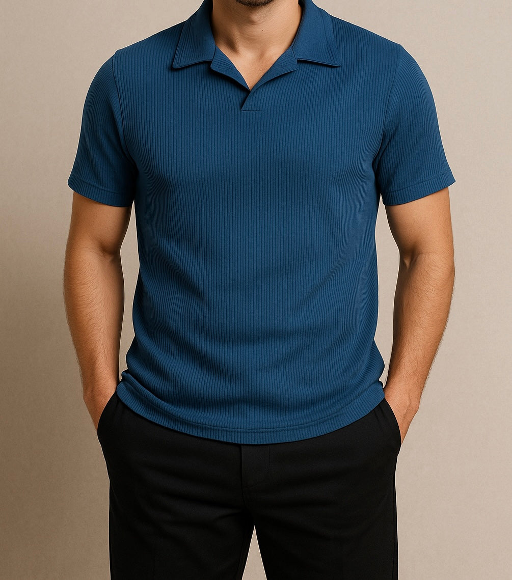 Textured Relaxed Polo