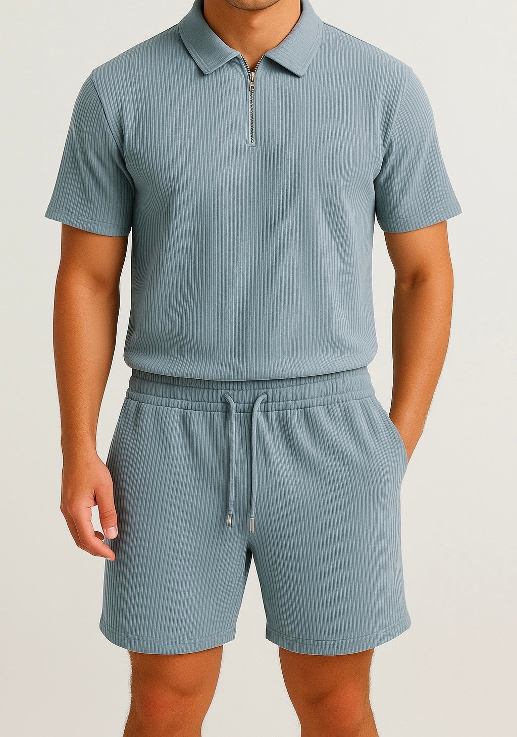 Ribbed Zipper Set