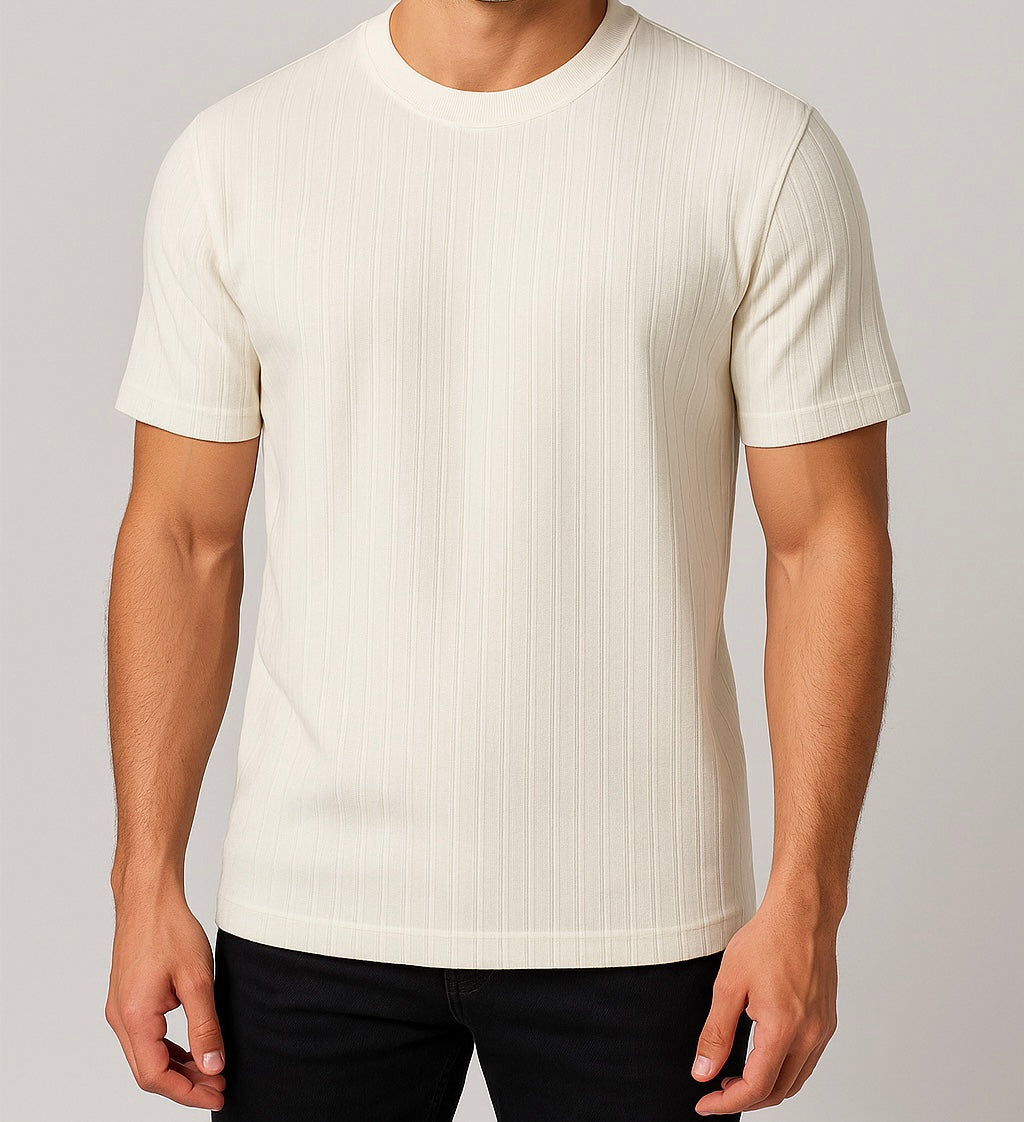 Light Ribbed Essential T-shirt