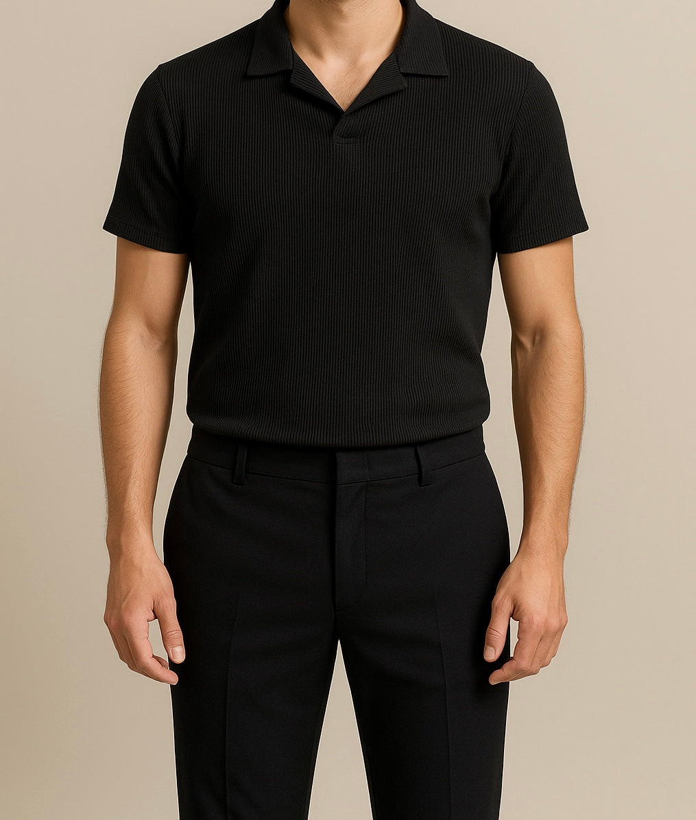 Textured Relaxed Polo