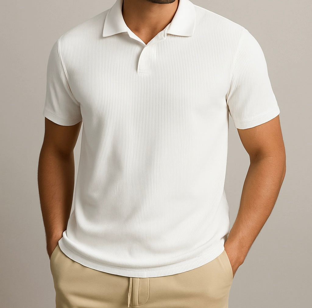 Textured Relaxed Polo