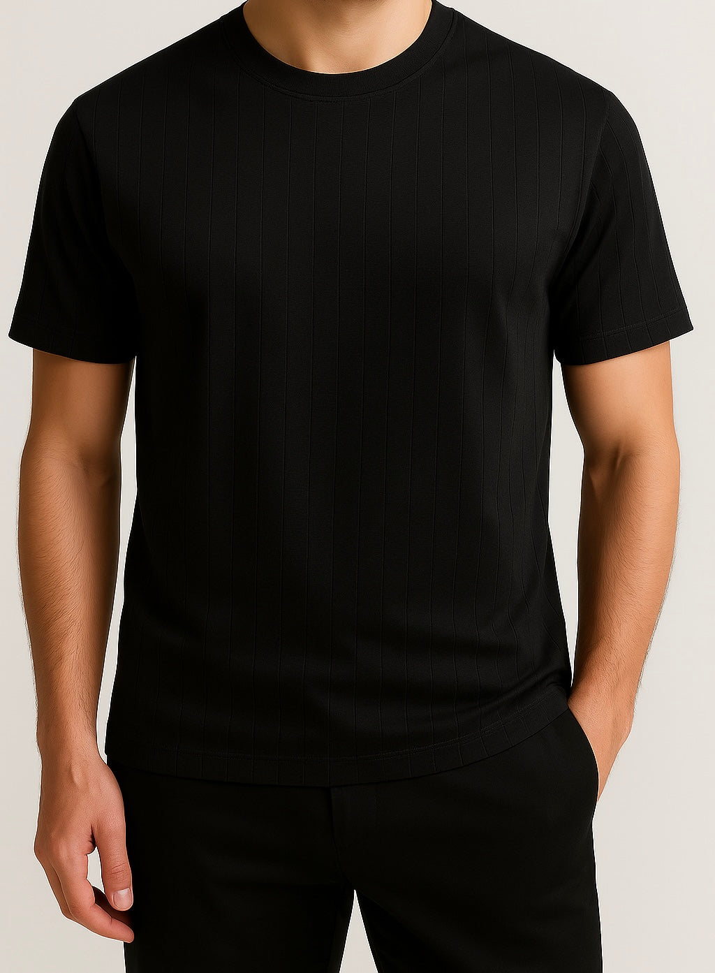 Light Ribbed Essential T-shirt