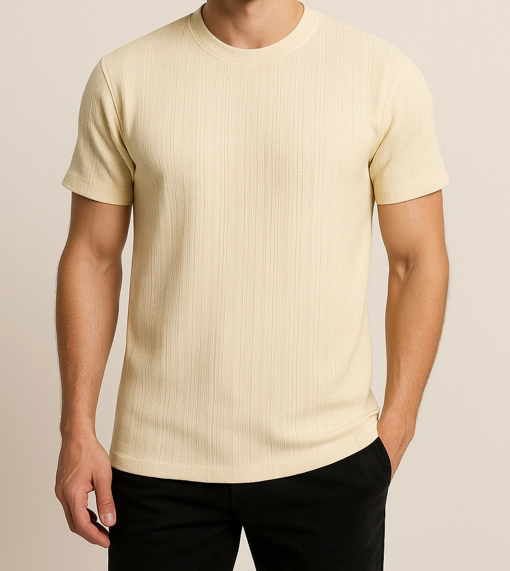 Light Ribbed Essential T-shirt